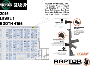 Raptor Product Shot Show Booth Map 2016